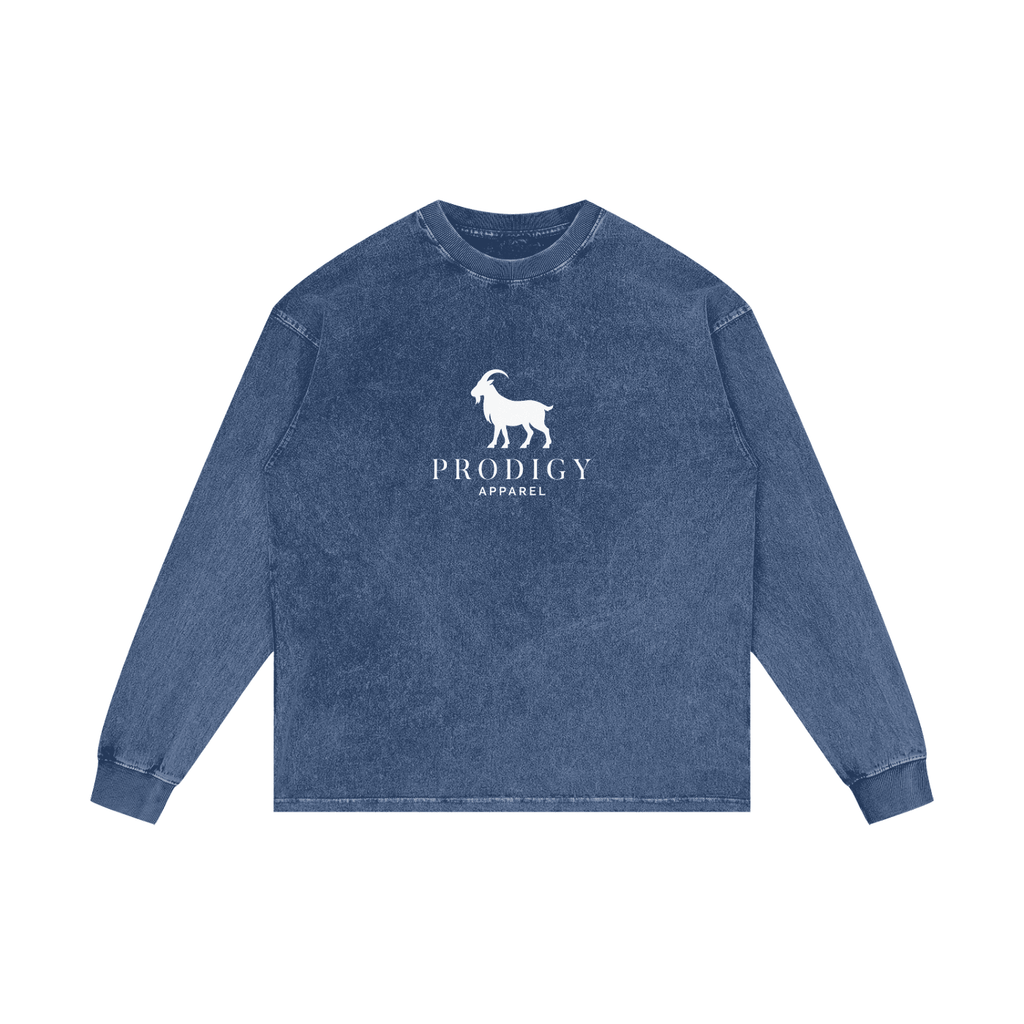 Acid Wash Oversize Long Sleeve T-Shirt