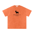 Snow Washed Oversized Cotton T-Shirt
